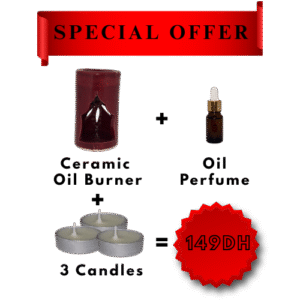 Ceramic Scent Pack – Burner + Oil + Candles (3-in-1)