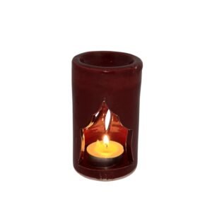 1PACK Ceramic Oil Burner + Oil Perfume + 3 Candles