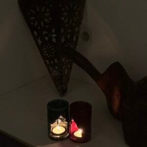 PACK Ceramic Oil Burner + Oil Perfume + 3 Candles